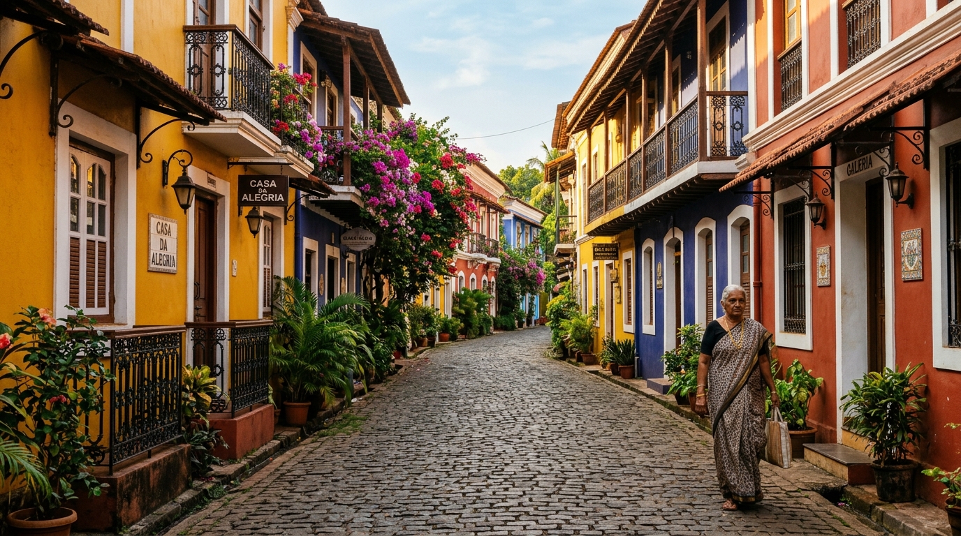 Panjim & Fontainhas - Goa Tour with INAYA TRAVEL